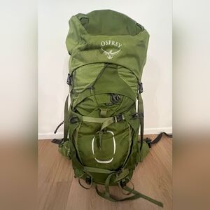 Osprey Men's Aether 55 Mustard Green Backpack